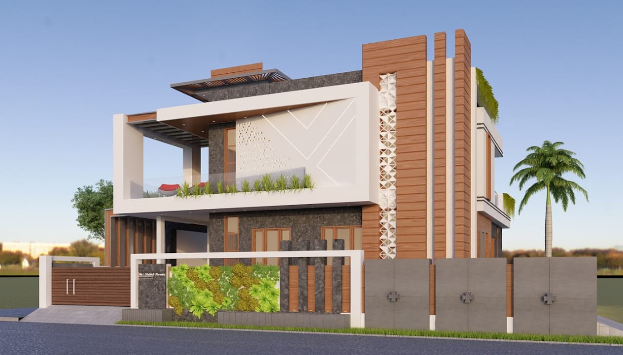 Manish Saxena Residence – modern house design Bareilly by Bagga Architects